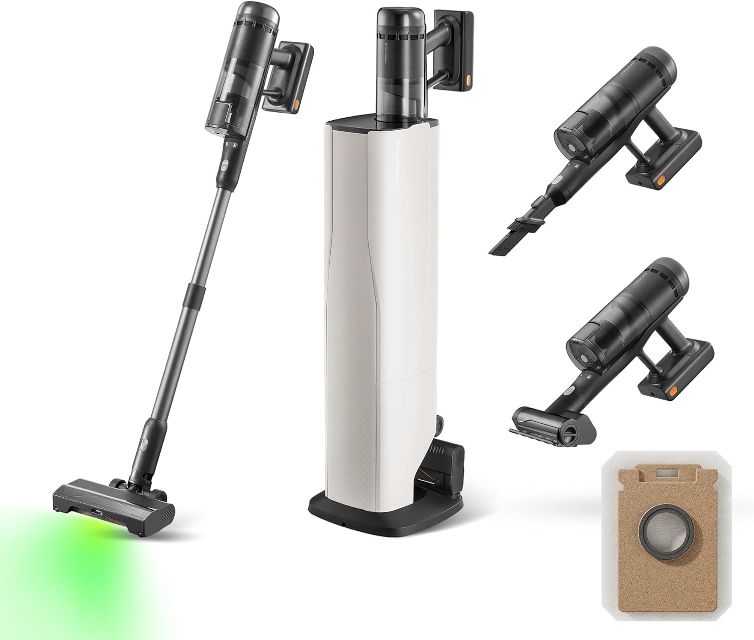 Exclusivité Prime : aspirateur sans fil Roborock H60 Hub Ultra + station de recharge (210 AW/, 90 min en mode Éco)