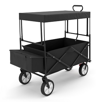 Chariot pliable Tommy avec toit en 3 couleurs différentes