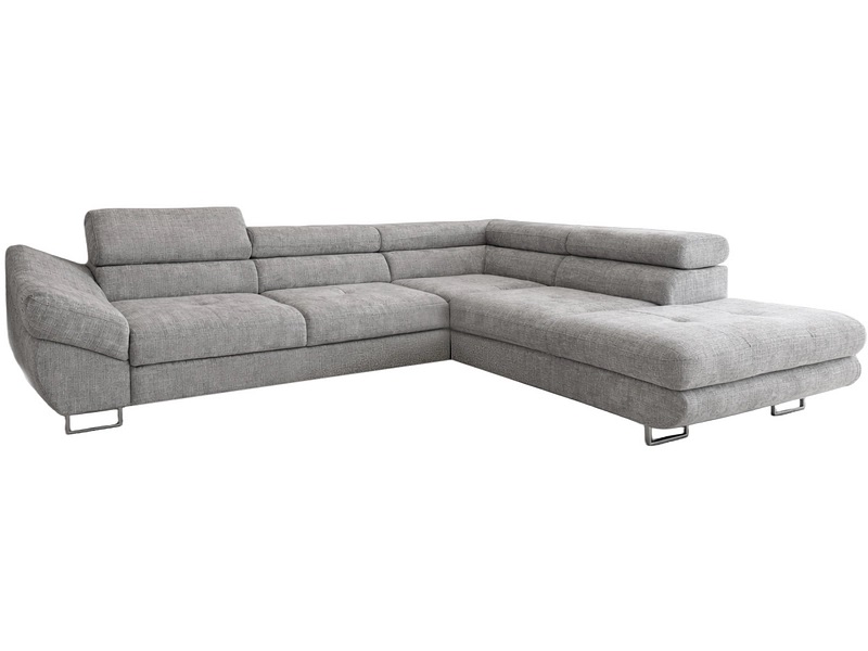 Canapé d’angle BESTA avec appuie-têtes réglables et fonction relax (moins de 800 CHF lors du retrait)