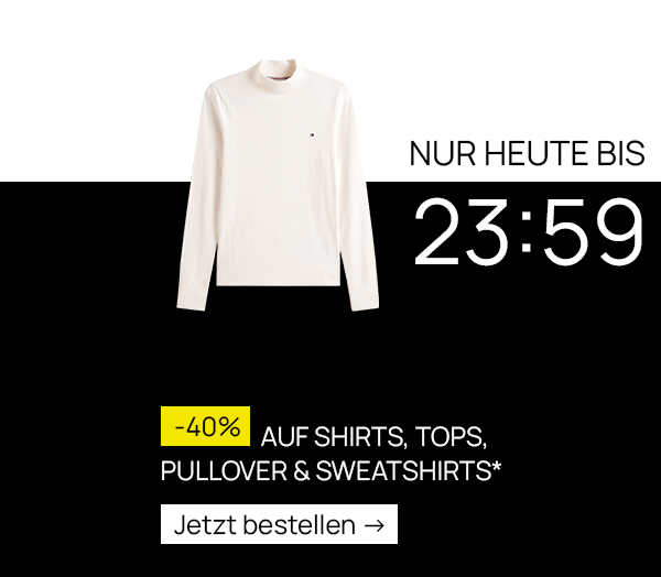 Code promo Jelmoli Shop : 40 % de réduction sur les chemises, tops, pulls et sweat-shirts aujourd’hui seulement