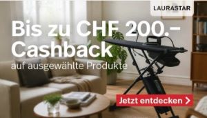 Cashback nettoshop – jusqu’à CHF 200.– sur les systèmes de repassage Laurastar