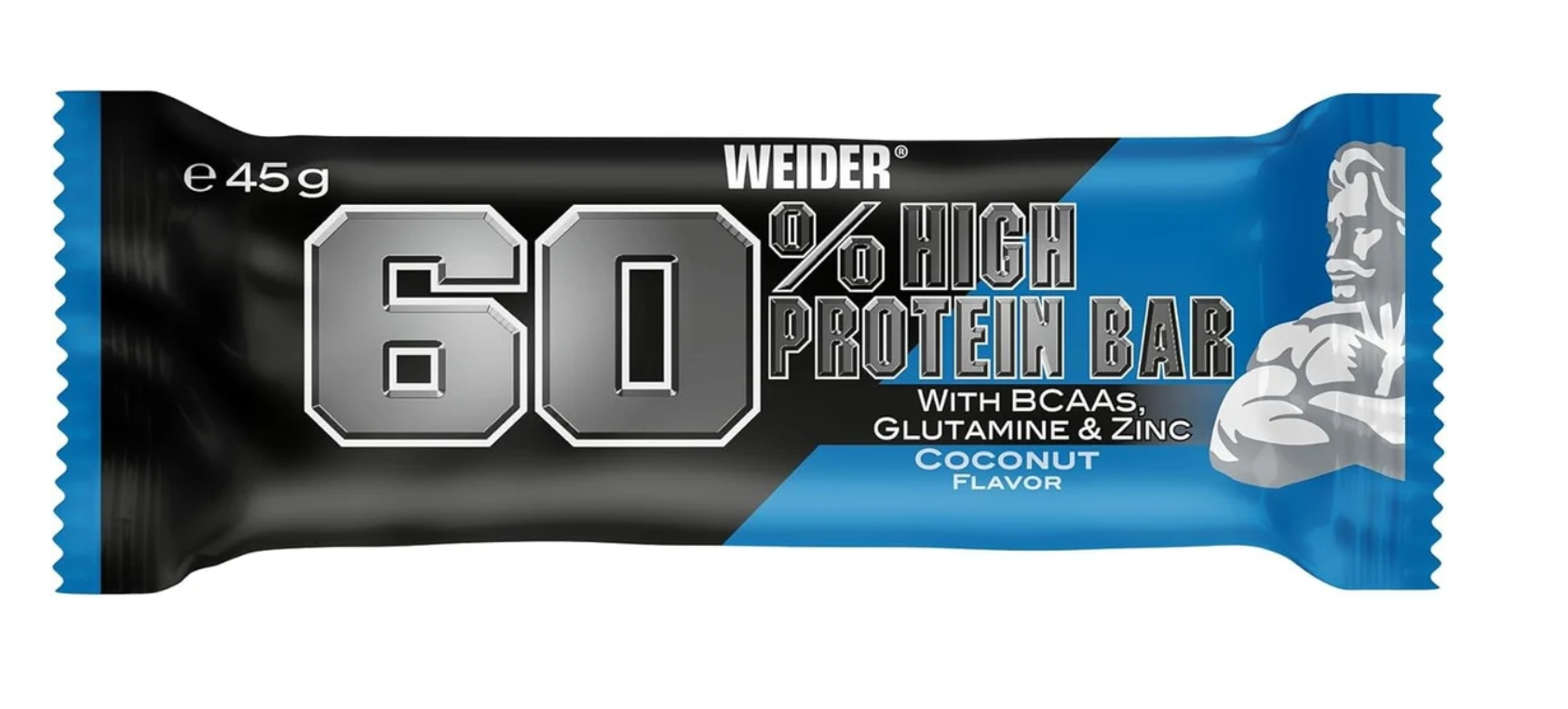 Barre protéinée WEIDER 60 % (24 x 45 g) uniquement à la noix de coco pour CHF 17.11 au lieu de CHF 42.80 avec code uniquement (hors frais de livraison)