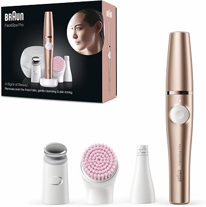 Braun FaceSpa Pro 911 épilateur facial 3-en-1 & brosse nettoyante chez Amazon