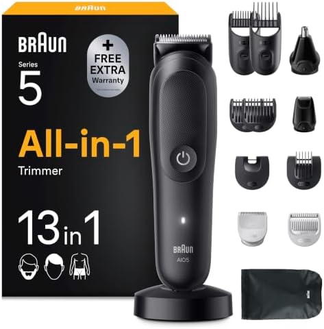 Braun AIO7540 Tondeuse tout-en-un (17-en-1, 120 min d’autonomie) sur Amazon