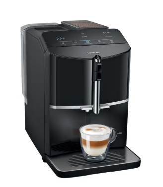 Machine à café entièrement automatique Siemens EQ300 TF301E19 avec pompe à pression de 15 bars et mousseur à lait chez Fust