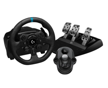 Ensemble volant, pédales et joystick analogique Logitech G G923 SE en promotion chez Interdiscount