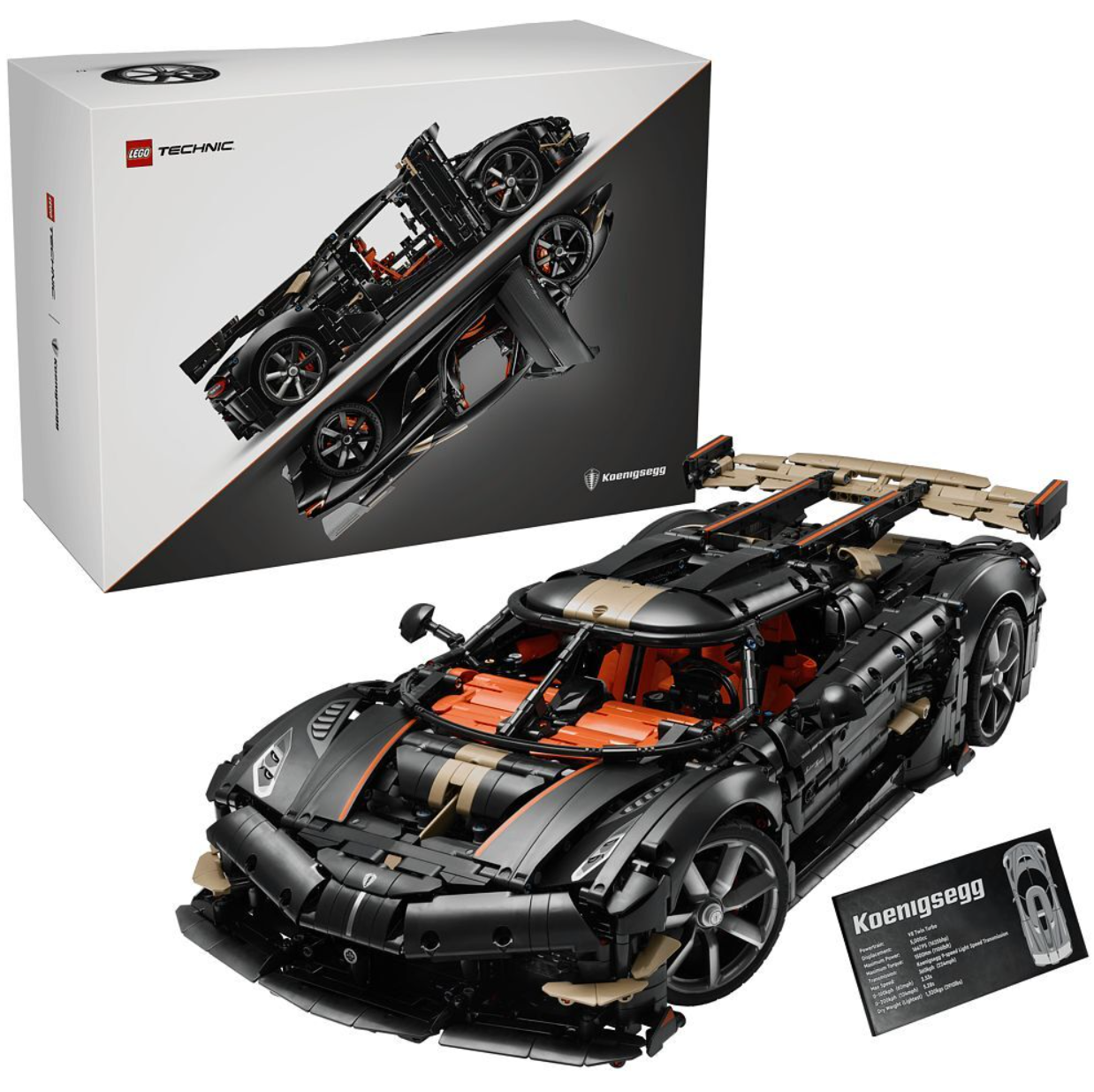 LEGO Technic Koenigsegg Sadair’s Spear Hypercar (42232) à un nouveau prix imbattable chez Coop City
