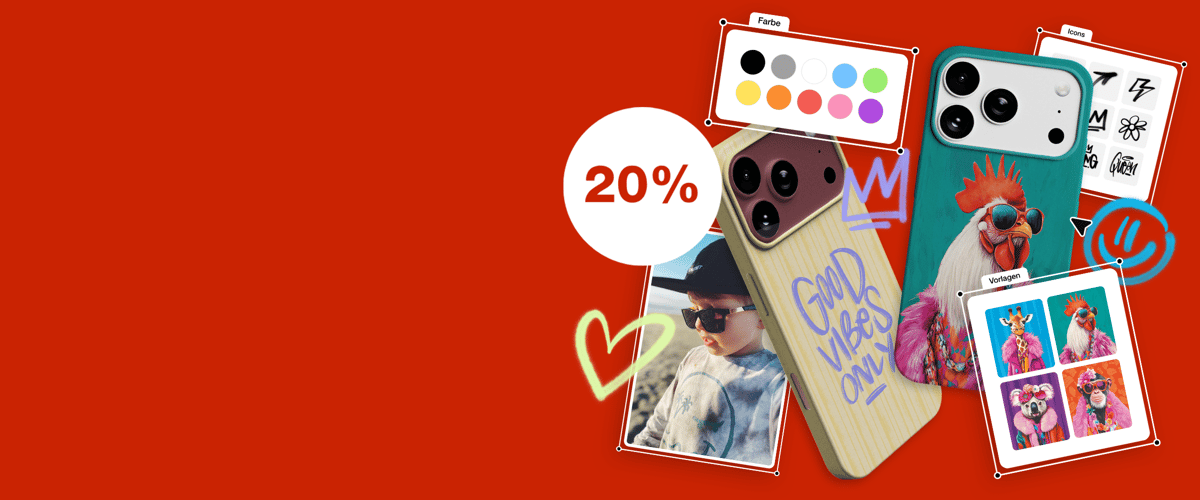 Créez votre propre coque de téléphone et bénéficiez de 20 % de réduction.