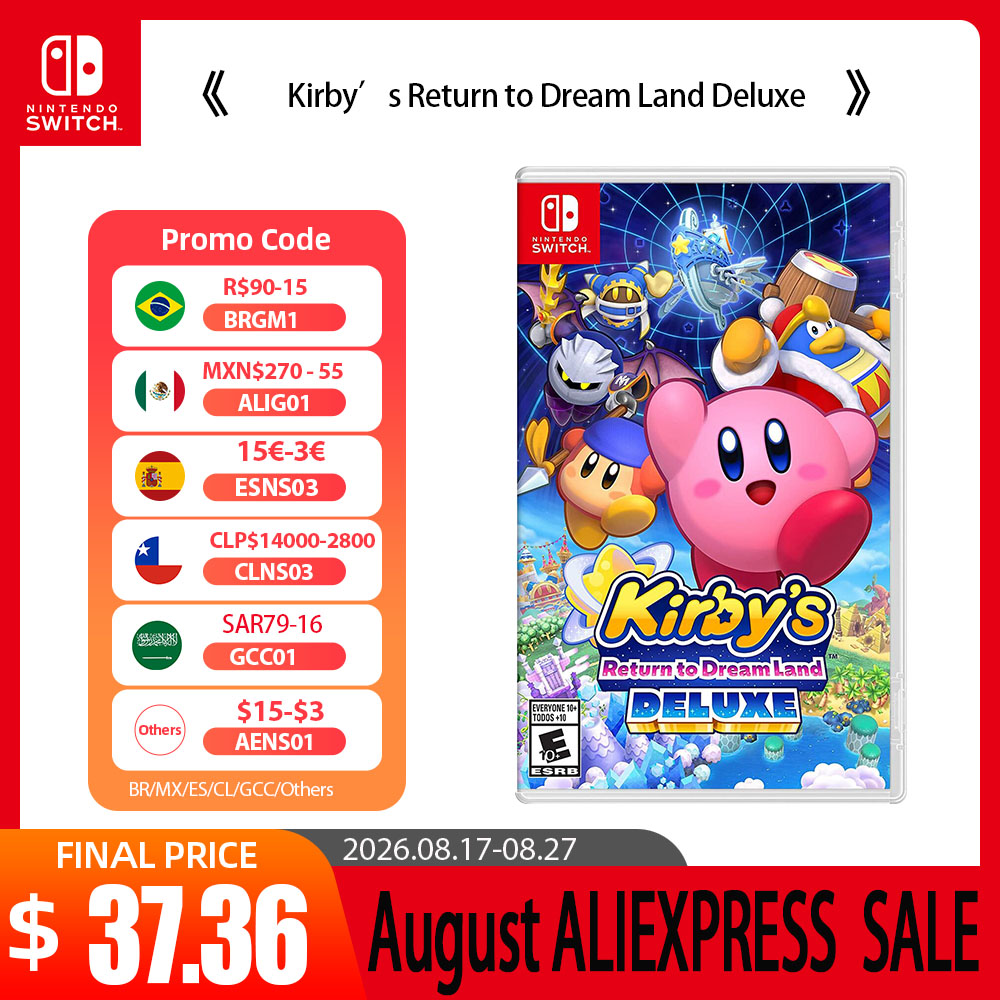 Kirby’s Return to Dream Land Deluxe pour Nintendo Switch sur AliExpress