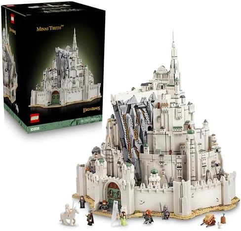 LEGO Icons Le Seigneur des Anneaux : Minas Tirith (11377) avec 10 minifigurines à un nouveau prix imbattable sur Amazon
