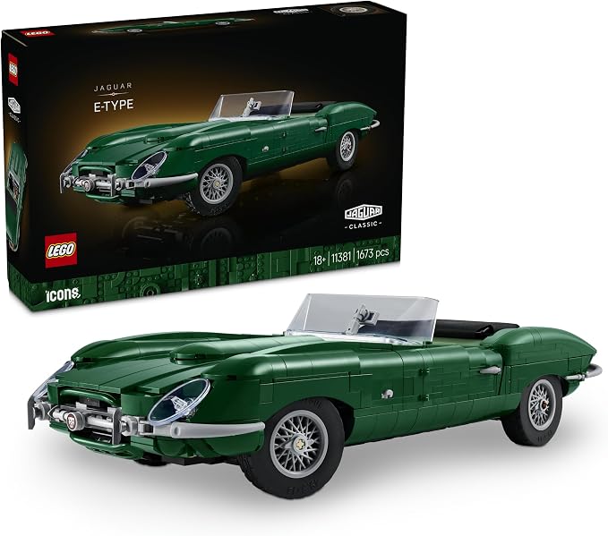 LEGO Icons Jaguar Type E 11381 disponible sur Amazon au meilleur prix.