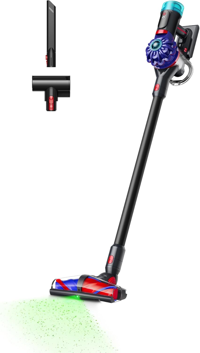 Aspirateur-balai sans fil Dyson V10 Konical avec lumière laser chez Amazon
