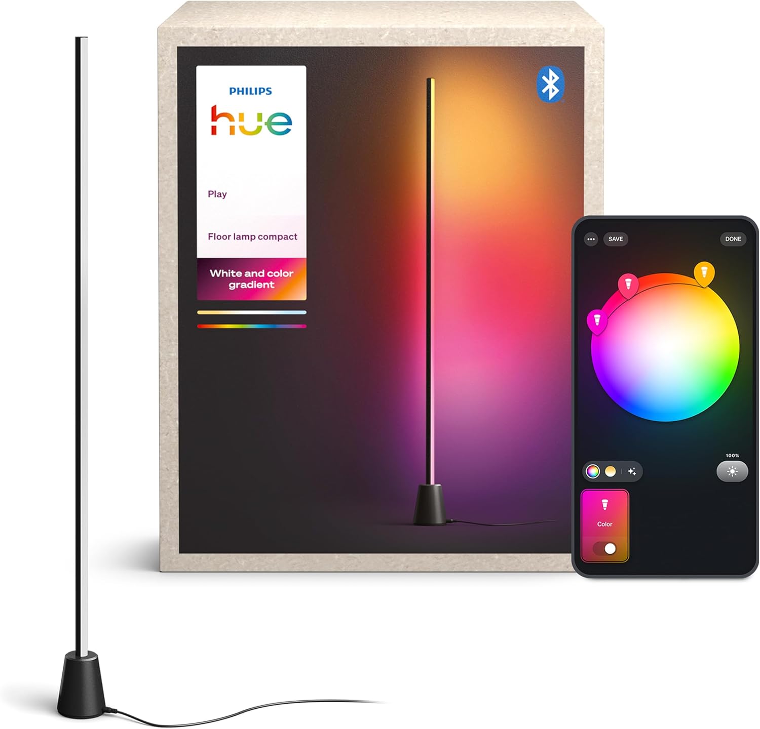 Lampadaire Philips Hue Play Gradient sur Amazon