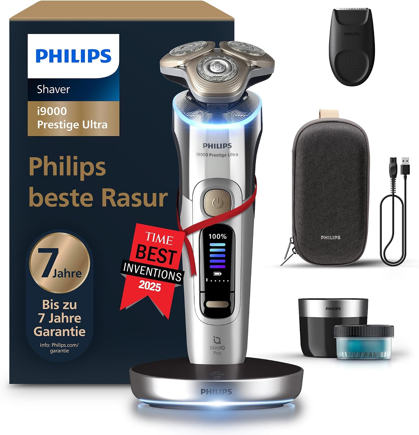 Aujourd’hui seulement : rasoir électrique Philips XP9404/31 Prestige Ultra, rasage à sec et humide avec accessoires
