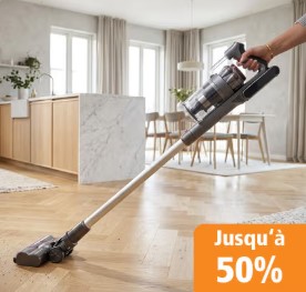 Offre promotionnelle Fust : jusqu’à 50 % de réduction sur les aspirateurs sans fil