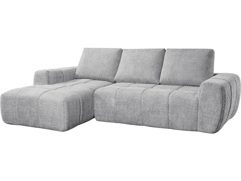 Canapé d’angle FLOOYO NEXO isolé sous vide, 100 % polyester, disponible chez Conforama