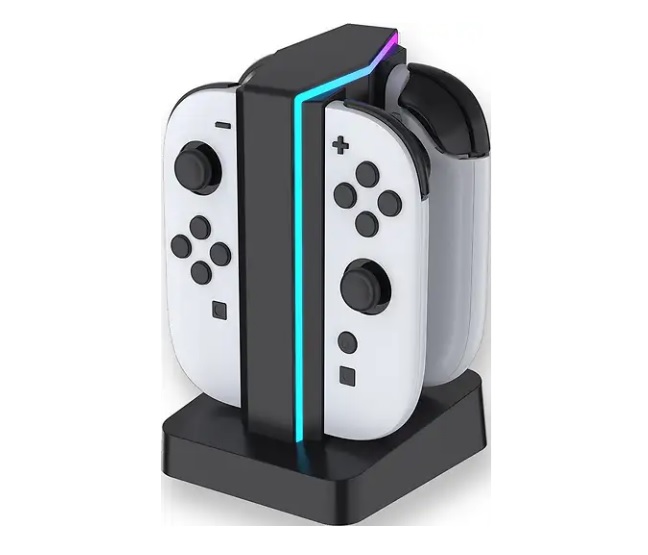 Chargeur LED 4-en-1 READY2GAMING pour Nintendo Switch 2 (moins de 20 CHF en retrait)