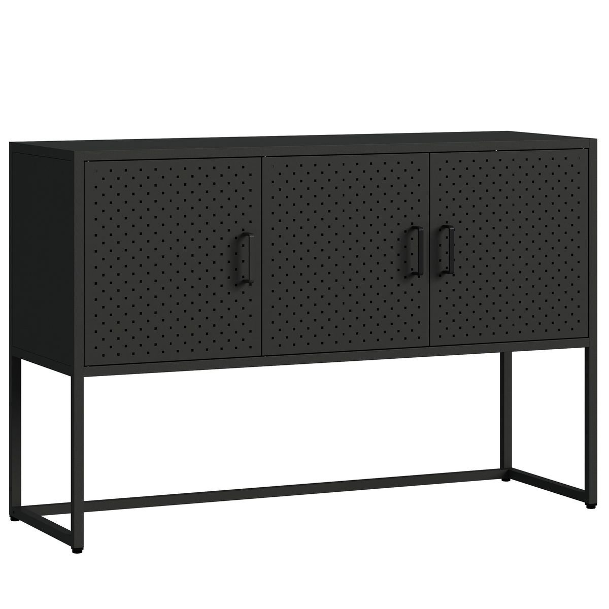 Vente de meubles Gonser, y compris le buffet en métal AMET (120 x 80 cm).