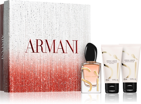 Coffret cadeau Giorgio Armani Sì Eau de Parfum (100 ml + gel douche 50 ml + lait corporel 50 ml)