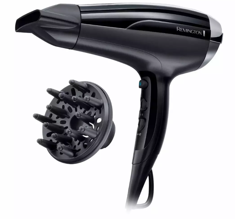 Sèche-cheveux Remington D5215 (2300 W, technologie ionique, 3 niveaux de chaleur) chez nettoshop