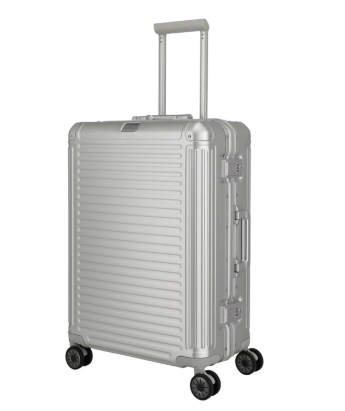 Valise en aluminium Travelite NEXT (55 / 67 / 77 cm) noire et argentée au meilleur prix chez Coop City