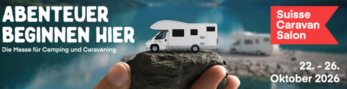 5 CHF de réduction sur l’entrée au Suisse Caravan Salon 2026 à Berne