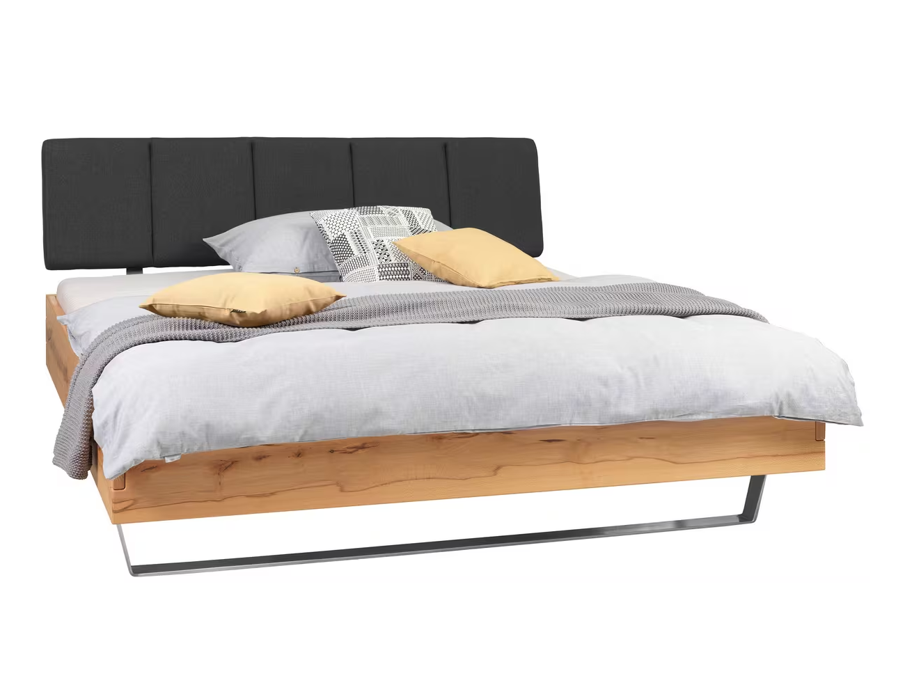 Lit en bois massif personnalisable avec tête de lit et capacité de charge de 500 kg (180 x 200 cm) chez XXXLutz