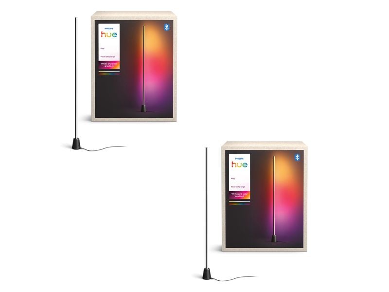 Lampadaire Philips Hue Play Gradient (135 cm) en lot de deux à un prix imbattable jusqu’à 10h seulement chez DayDeal !