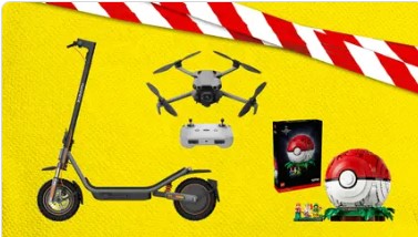 Jusqu’à 20 % de réduction sur une sélection de jouets, trottinettes électriques et drones chez Interdiscount