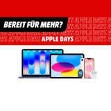 Seulement aujourd’hui ! Apple Days chez MediaMarkt