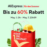 Jusqu’à 60% de réduction + codes promo chez AliExpress