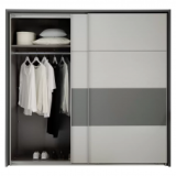 Modeste : Armoire à portes coulissantes de 215 x 210 x 60.5 cm, livraison incluse chez LIPO