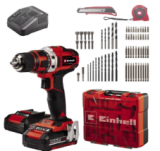 En promotion chez Jumbo : Kit de perceuses-visseuses sans fil Einhell avec batteries 2x 2,0 Ah