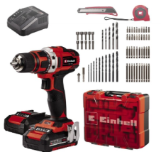 En promotion chez Jumbo : Kit de perceuses-visseuses sans fil Einhell avec batteries 2x 2,0 Ah