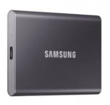 SAMSUNG Portable SSD T7, 1 TB (Gris Titane / Bleu Indigo)