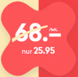 Wingo Swiss Pro, nouveau avec 5G (réseau Swisscom, Tout illimité en CH, 2 GB roaming UE, 100 min. Appels CH-> UE) pour 25.95 CHF