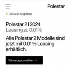 Polestar 2 avec un taux de leasing de 0,01% et une mise à niveau gratuite vers la transmission intégrale