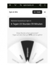 🔥 Spin and Win de Twint – divers prix immédiats