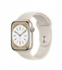 La montre connectée APPLE Watch Series 8 GPS (45 mm, aluminium, GPS, Polarstern) chez Interdiscount pour environ 400 francs