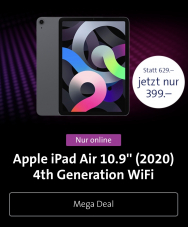 Apple iPad Air 10, 9 pouces (2020) 4e Génération. WiFi au meilleur prix absolu ! Meilleur & moins cher que l’iPad (2022) 10e Génération