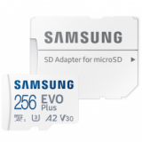 Carte mémoire Samsung EVO Plus 256GB microSDXC Full HD & 4K UHD avec adaptateur SD (130 MB/s lecture/écriture) chez Ackermann