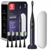 Set Brosse à dents électrique sonique Oclean X Pro Travel avec étui de voyage & 6 têtes de brosse chez Amazon