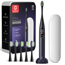 Set Brosse à dents électrique sonique Oclean X Pro Travel avec étui de voyage & 6 têtes de brosse chez Amazon
