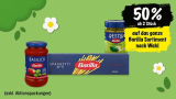 Aujourd’hui et demain, 50% de réduction sur les pâtes et sauces Barilla chez Coop, à partir de 2 pièces.