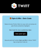 Spin supplémentaire pour TWINT Spin & win