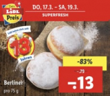 Beignet Boule de Berlin (Berliner) à 13 centimes chez Lidl