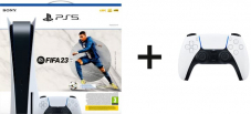 Pack Sony Playstation 5 avec inclus FIFA 23 et manette DualSense en Blanc