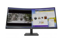 Ecran PC incurvé HP M34d (34″ UWQHD, 100 Hz, 99% sRGB, hub USB + USB-C, haut-parleurs intégrés) au meilleur prix chez Microspot