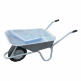 (hors ligne) Brouette avec auge plate galvanisée (capacité de charge 150 kg, 85 l) chez Bauhaus