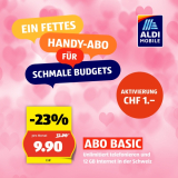 Aldi Mobile Abo Basic : unlim. Tel & SMS en CH & 8GB + 4GB de données